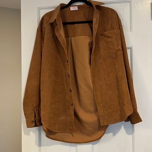 Rust colored pink lily shacket